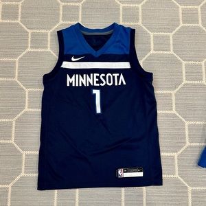 Nike Youth Minnesota Timberwolves Anthony Edwards #1 Navy Swingman Jersey